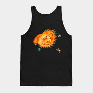 Buddha and Alien in space Tank Top